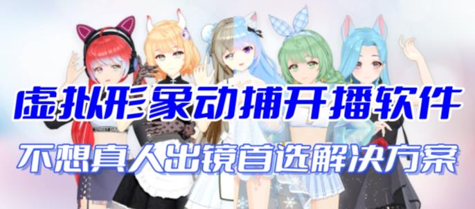首款AI视频动捕虚拟辅助直播产品【不想真人出镜就用虚拟形象替代】-喃哩哩