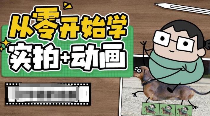 从零开始学实拍加动画，实拍加动画创意教程（49节视频课）-喃哩哩