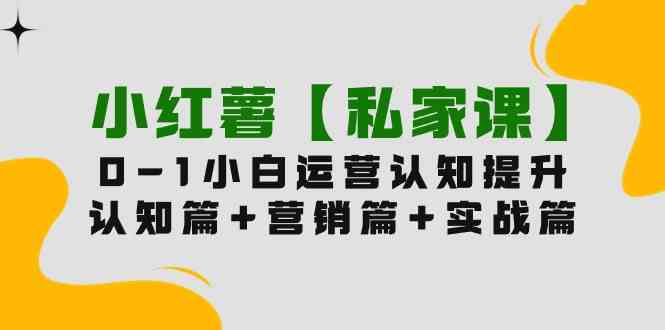 （9910期）小红薯【私家课】0-1玩赚小红书内容营销，认知篇+营销篇+实战篇（11节课）-喃哩哩