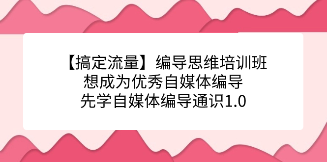 【搞定流量】编导思维培训班，想成为优秀自媒体编导先学自媒体编导通识1.0-喃哩哩