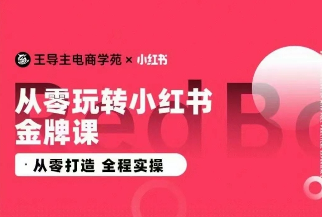 王导主·小红书电商运营实操课，​从零打造  全程实操-喃哩哩