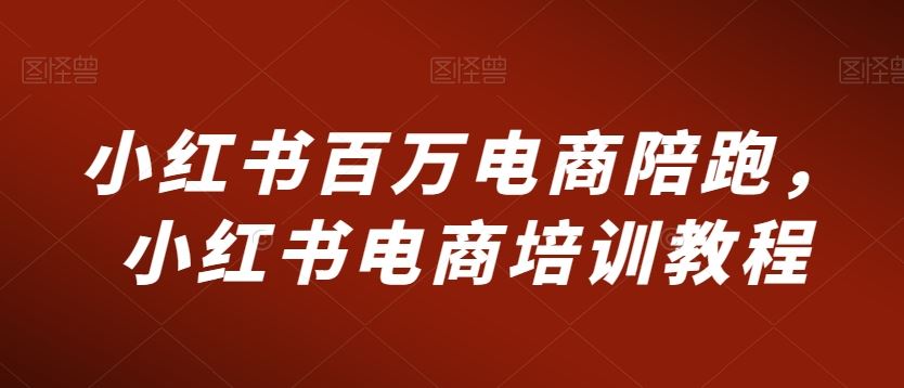 小红书百万电商陪跑，小红书电商培训教程-喃哩哩