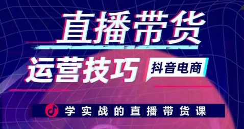直播带货运营技巧，学实战的直播带货课-喃哩哩