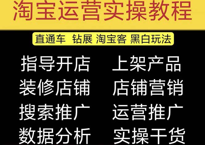 2023淘宝开店教程0基础到高级全套视频网店电商运营培训教学课程（2月更新）-喃哩哩