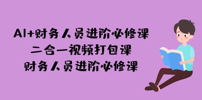 AI + 财务人员进阶必修课二合一视频打包课，财务人员进阶必修课-喃哩哩