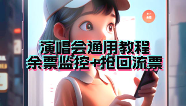 演唱会通用_余票监控+抢回流票（教程+软件）-喃哩哩