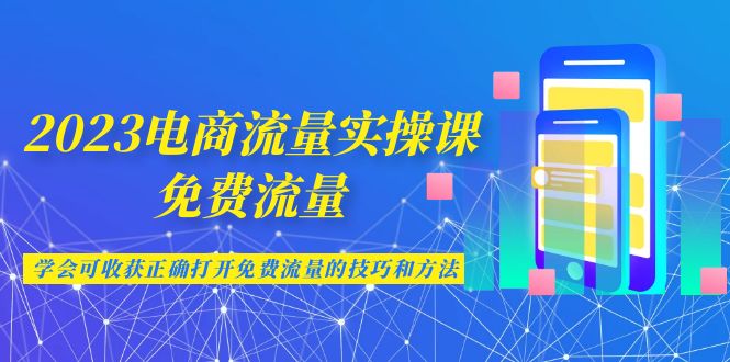 2023电商流量实操课-免费流量，学会可收获正确打开免费流量的技巧和方法-喃哩哩