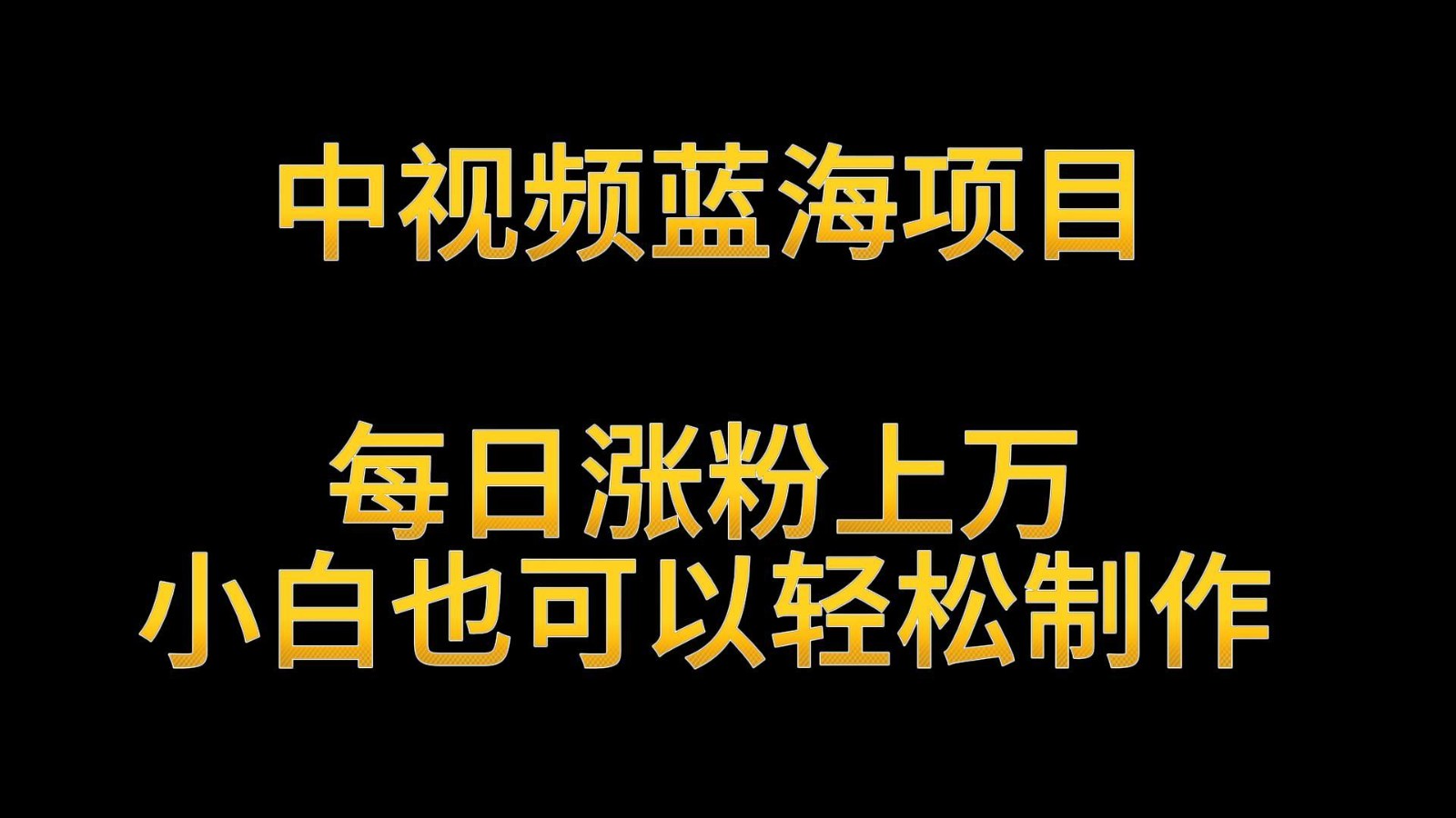 中视频蓝海项目，解读英雄人物生平，每日涨粉上万，小白也可以轻松制作，月入过万-喃哩哩