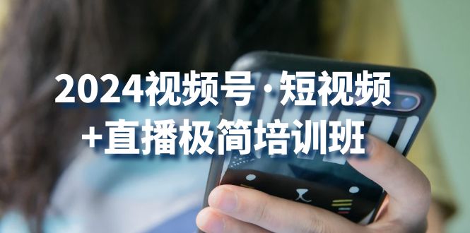2024视频号短视频+直播极简培训班：抓住视频号风口，流量红利-喃哩哩