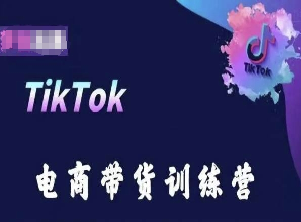 TikTok电商带货训练营，跟随时代潮流，跨境掘金-喃哩哩