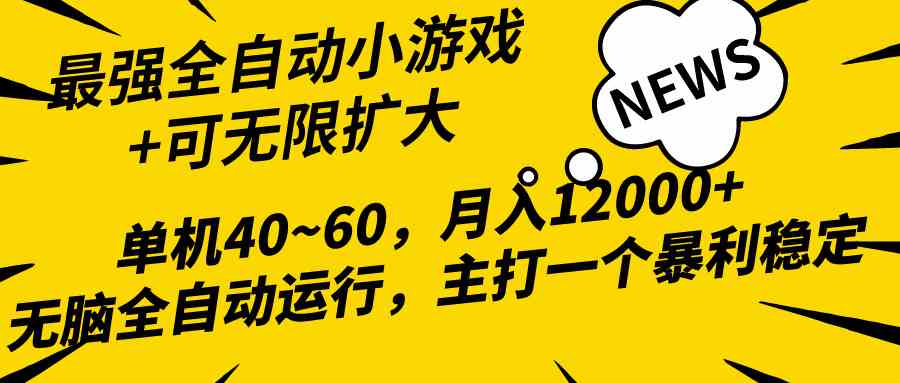 （10046期）2024最新全网独家小游戏全自动，单机40~60,稳定躺赚，小白都能月入过万-喃哩哩