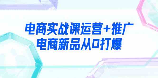 （9313期）电商实战课运营+推广，电商新品从0打爆（99节视频课）-喃哩哩
