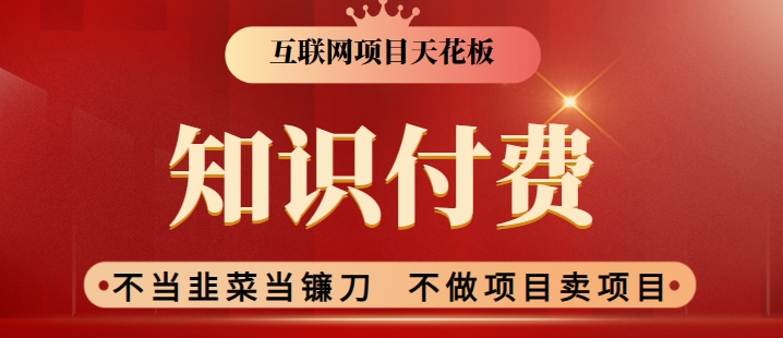 2024互联网项目天花板，新手小白也可以通过知识付费月入10W，实现财富自由-喃哩哩