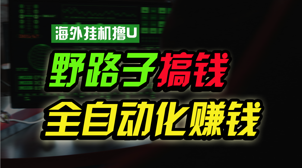 海外挂机撸U新平台，日赚15美元，全程无人值守，可批量放大，工作室内部项目！-喃哩哩