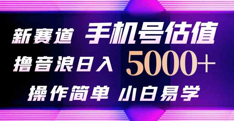 （10154期）抖音不出境直播【手机号估值】最新撸音浪，日入5000+，简单易学，适合…-喃哩哩
