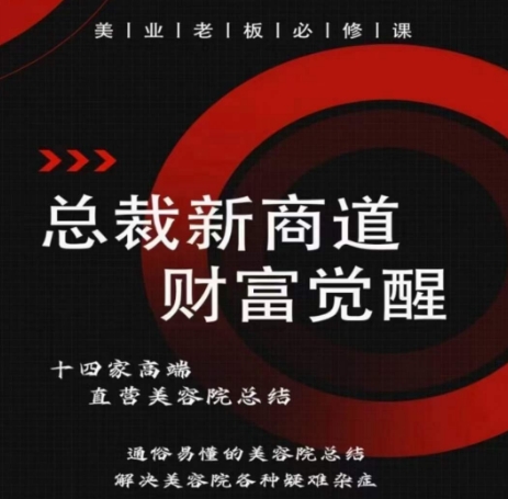 总裁新商道(美业老板必修课)，通俗易懂的美容院总结，解决美容院各种疑难杂症-喃哩哩