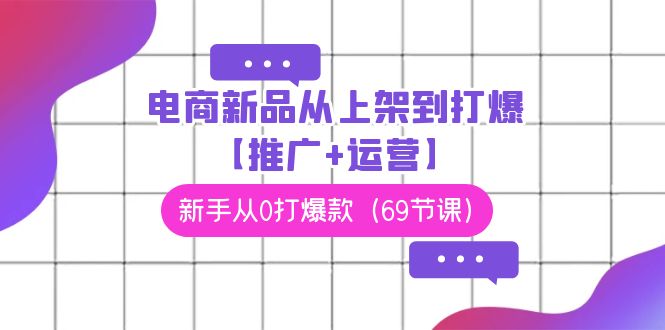 电商新品从上架到打爆【推广+运营】，新手从0打爆款（69节课）-喃哩哩