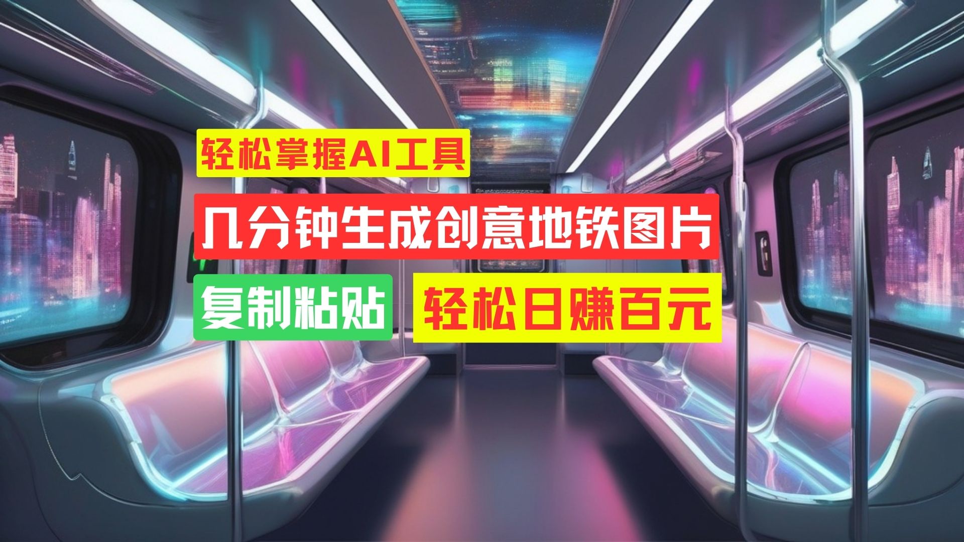 学会这招，分分钟制作爆火地铁图片，日赚百元不是梦！-喃哩哩