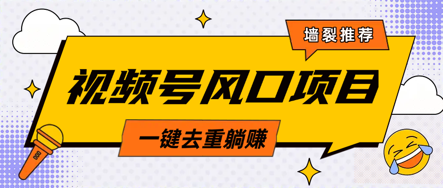 视频号风口蓝海项目，中老年人的流量密码，简单无脑，一键去重，轻松月入过万-喃哩哩